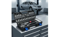 51 Pieces Ratchet Socket Set Precision Calibration Socket Wrench Kit Auto Repair Tool Set