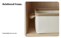 Compartmentalized Clothing Container Stackable Wardrobe storage container With Handles