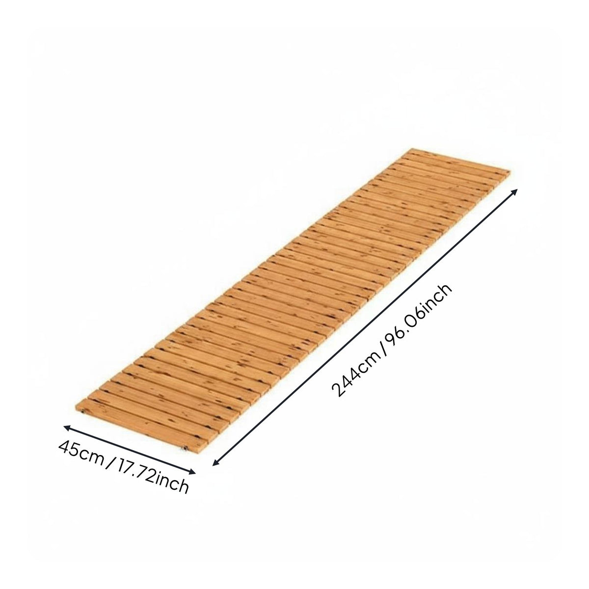 Wooden Garden road Sturdy Slatted Design Portable Walkway Panel Anti-Slip Weather Resistant Wood Walkway for Wedding Party