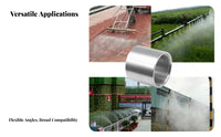 Atomizing Effect High Pressure Washer Nozzle Fan Spray Nozzle Rust-Proof for Car Wash, Dust Suppression, Cooling Systems
