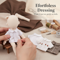 Doll Clothes Casual Shirt for 15cm-20cm Cotton Dolls