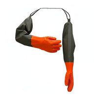 Waterproof Rubber Gloves Thickened Long Rubber Gloves Heavy Duty for Fishing