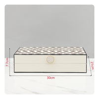 Dot Storage Box Rectangular Storage Box with Lid Compact Lidded Container for Home Decor