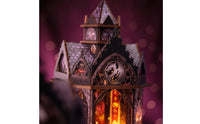 Miniature Library Kit Lighted Bookshelf Insert Whimsical Decor for Hobbyists, Adults