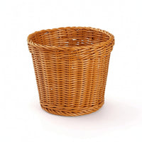 Imitation Rattan Basket Openwork Plastic Woven Basket Long-Lasting Non for Hosts, Buffet, Kitchen