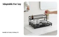 2-Tier Cosmetic Stand Multitier Design 2-Tier Makeup Stand Space Saving