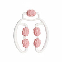 Deep Tissue Massage 5 Wheel Leg Clamp Massager Adjustable Width U-Shaped Leg Roller Ergonomic Design Calf and Thigh Massager Multi-Functional for Women, Athletes