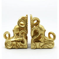 Ocean-Themed Squid Bookends Nautical Bookends with Tentacles Decorative Book Holders Sculptural for Living Room