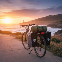 Rear Rack with Guard Bar Heavy Duty Cycle Rear Rack Bike Luggage Carrier Sturdy Aluminum Alloy Reinforced for Tourists