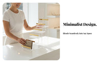Acrylic Wallet Display Detachable Clear Acrylic Display Stand Multi-Tier Design Tiered Purse Holder for Collectors