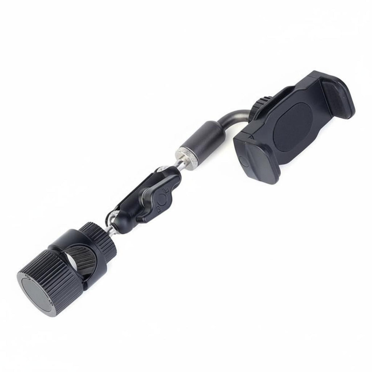 Adjustable Angle Ball Head Phone Clamp Anti-Slip Grip Pole Mount Phone Clip Easy Installation Mobile Accessory Multi-Position for Streamers, Content Creators, Musicians, Live Broadcasting, Recording Studio, Desktop