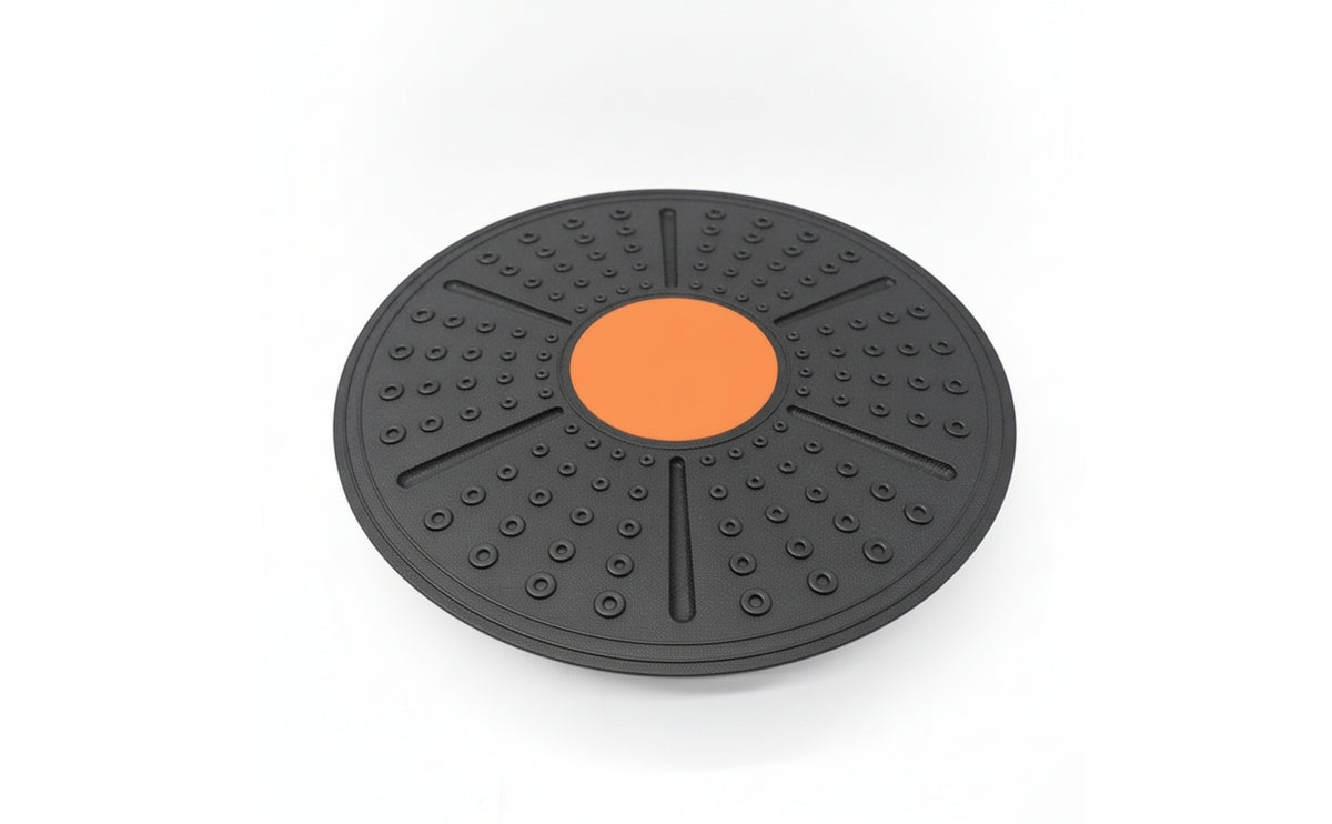 Textured Balance Training Board Non-Slip Balance Board with Grip Dots Round Stability Instructor Slim-Profile for Athletes, Patients, Home Workouts, Rehabilitation, Mindful Stretching