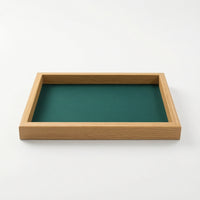 Jewelry Display Tray Slim Wooden Jewelry Tray Flat Soft for Dresser, Countertop