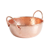 Copper Pot with Loop Handles Compact Hammered Copper Pot Traditional Cookware for Home Cooks