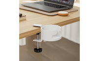 Screw-Tightened Desk Cup Holder with Clamp Adjustable Clamp-on Cup Holder Sturdy Heavy-Duty for Students, Dorm Room