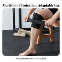 High Elasticity Elastic Compression Bandage Breathable Adjustable Joint Strap Multifunctional Use for Men, Fitness Enthusiasts, Workout, Gym