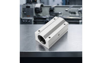 SCS10LUU Block High Precision Linear Ball Bearing Slide Block Linear Ball Bearing Low Friction Machined for Makers, CNC Machines