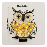 Easy Installation Metal Owl Yard Light Auto On/deactivate LED Owl Garden Lamp Weather Resistant Outdoor Lighting Weatherproof for Gardeners, Patio, Fence, Balcony