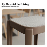 Minimalist Design Backless Counter Stool Stable Widened Base Bar Chair Floor Protection Hoop Seating Furniture Easy Assembly for Adults, Cafe Owners, Homeowners, Kitchen Island, Dining Room