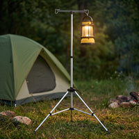 Height Adjustable Camping Lantern Stand with Tripod Portable Camping Lantern Stand Telescopic Foldable for Campers, Backpackers, Backyard, Patio