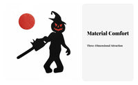 Trick or Treat Door Hanger textile Texture Halloween Character Plaque Spooky Design