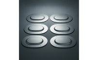 6 Pieces Trunk Floor Drain Plug Heavy-Duty Metal Oval Drain Plug Classic Hardware for Cars Hobbyists, Mechanics