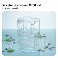 Aquatic Creature Breeding Box Protects Fry Aquatic Habitat Separation Box Aquatic Creature Breeding Hatchery Suction Holder