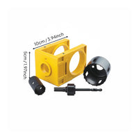 4 Easy Steps Door Lock Installation Kit Doorknob Installation Jig Wood Door Lock Hole Cutter Set for DIY Enthusiasts, Carpenters, Locksmiths, Home Improvement, Construction Site