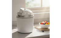 Small Size Automatic Ice Cream Machine Single-Button Operation Mini Ice Cream Machine Easy to Clean Soft Serve Machine for Children, Home, Family Kitchen