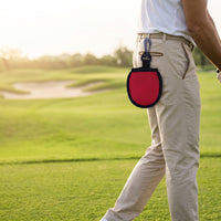 Golf Ball Pouch Soft-Lined Golf Ball Holder Belt Pouch with Clip Portable Easy to Clean for Golfers