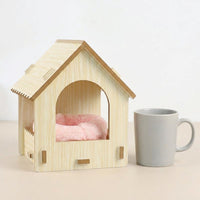 Wooden Parrot Breeding Box 29.5x15x15cm Bird House, Nest Boxes for Birds with Soft Cotton Nest, Hanging Parakeet Home with Slotted Vents, 2pc