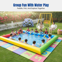 Thickened Inflatable Pool, Outdoor Large Swimming Pool for Kids, Fishing & Play Pond
