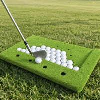 Insertable Holes Stable Base Heavy Duty Golf Club Holder Tray Artificial Grass Golf Tray for Golfers