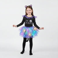 Cat Costume Layered Cat Costume Tulle for Girls, Kids, Halloween