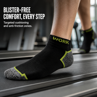 Men's Athletic Low Cut Socks Breathable Moisture Wicking Odor Resistant Ankle Socks for Summer