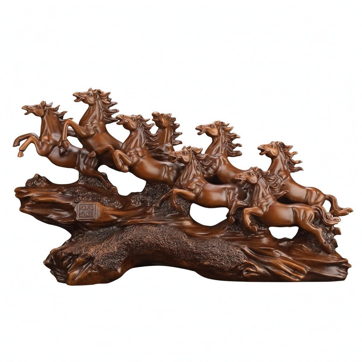 Galloping Horse Figurine Naturalistic Galloping Horse Sculpture Decorative Home Decorative Piece
