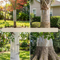 Cut-to-Fit Tree Trunk Protector with Tape Clear Tree Trunk Protector Transparent Barrier Outdoor for Gardeners, Homeowners, Garden, Yard
