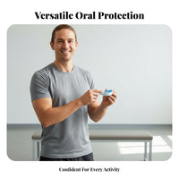 Includes Carrying Case Boxing Mouth Guard Moldable Custom Fit Sports Mouth Guard Shock Absorbing for Adults, Kids, Rugby, Training, Football
