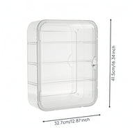 Wall Display Case Transparent Figure Display Case Dustproof Showcase for Collectors