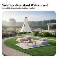 Waterproof Conical Lantern Tent Sun Protection Sunshade cover Portable Camping gear Large Space for Campers, Beachgoers, Families, Beach, Campsite, outsidedoor waterproof fabrics, Backyard