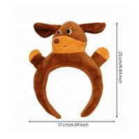 Cartoon Dog Headband Paw Details Dress-up Item Comfortable to Wear