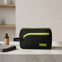 Zippered Bag with Front Pocket Textured Toiletry Bag Compact Pouch with Side Strap Portable for Travelers, Swimmers, Students, Sports, Swimming, Pool