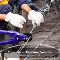 Easy to Operate Wire Rope Ratchet Tightener High Strength Manual Cargo Lashing Tensioner Time and Labor Saving for Railway Workers, Shipping