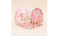 Pet Tunnel with Window Open-Bottom Arched Pet Shelter Cozy Tunnel for Guinea Pigs, Dwarf Bunnies, Cages, Playpens
