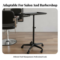 Portable Adjustable Rolling Tray Stand Mobile Design Utility Mobile Stand Multi-Purpose Professional Equipment Versatile for Salon Professionals Artists, Barbershop, Salons, Beauty Parlor, Spas