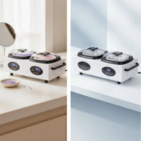 Depilatory Heater with Dual Pots Countertop Appliance for Estheticians, Salons, Home Waxing