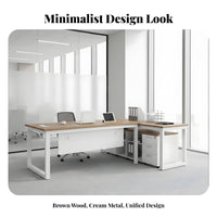 Minimalist Design management Corner Desk with Storage Large Work Surface L-Shaped management Desk with Chair Spacious Layout Office Furniture sturdyDuty Construction for Managers, managements, Professionals, Corporate Environment, Study Room