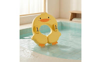 Duck-Shaped Baby Swim Float Soft Textile Underarm Baby Swim Float Duck Floatie One-Piece Water Toy Padded for Babies