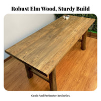 entire Wood Slab Table Natural Grain Wood Table Retro design & household Furniture for homeowners, Interior Designers, and tea Room, Guesthouse, Restaurant
