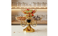 Multi-Tier Snack Tray Luxury Design Multi-Tier Candy Holder Easy to Clean